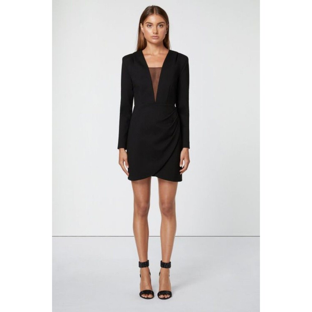 ELLIATT from Revolve Prosper Dress Sheath Dress Mesh Black Sz XS